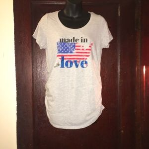 medium top maternity short sleeve